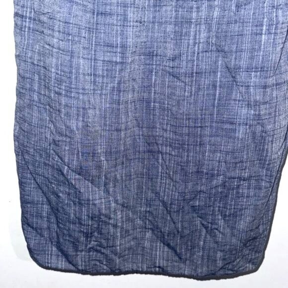 Max Studio Womens Blue Sleeveless Textured Dress With Ruffle Trim Size M 100% Co - Picture 4 of 7